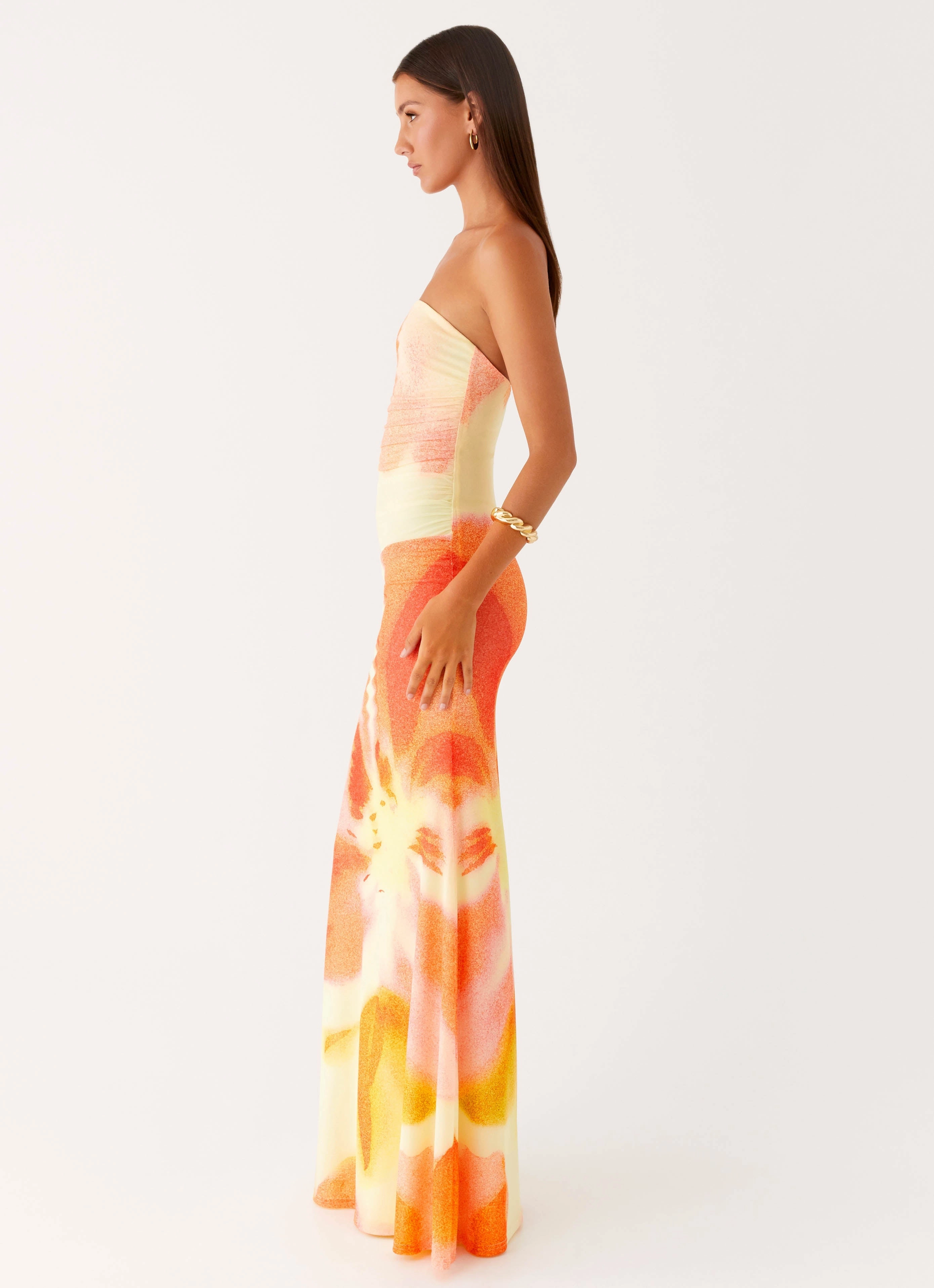 Iroha Strapless Maxi Dress - Mimosa Blossom