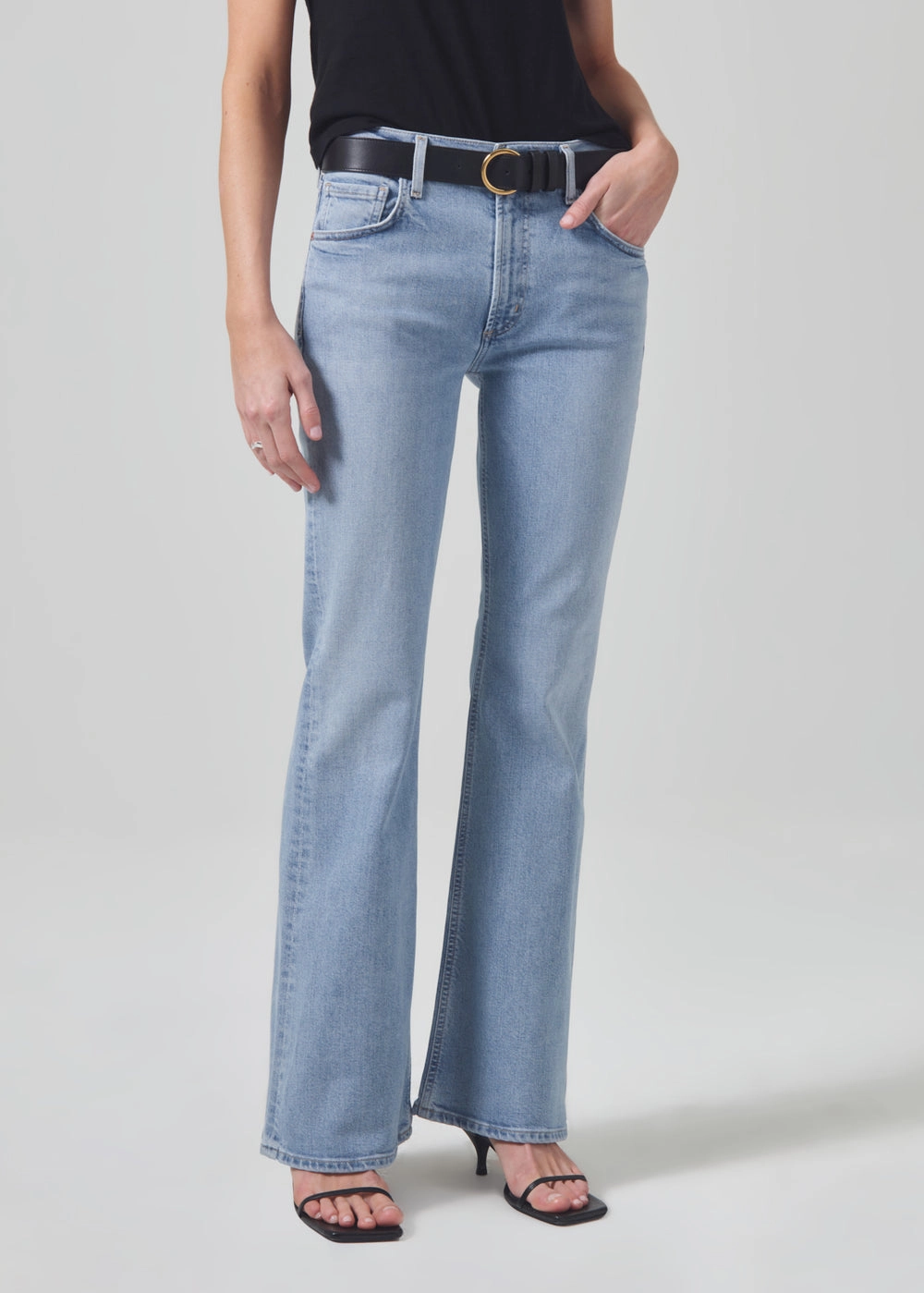 Isola Flare 32" in Coastline Breathable Brunch Outfit Layered Knee Panels