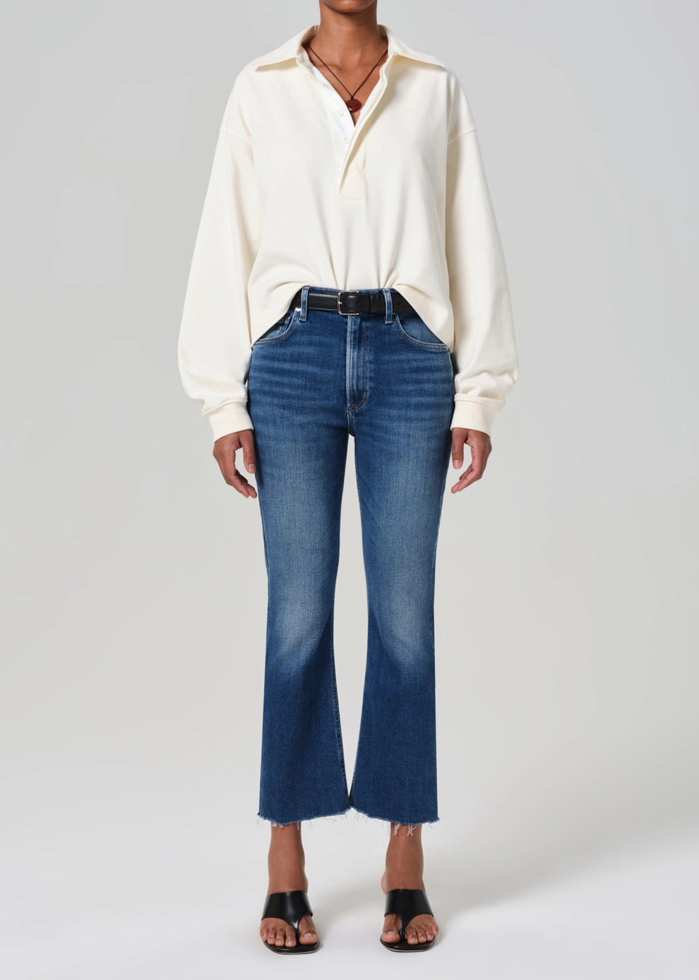 Isola Mid Rise Cropped Boot in Ambry Beach Day Sustainable