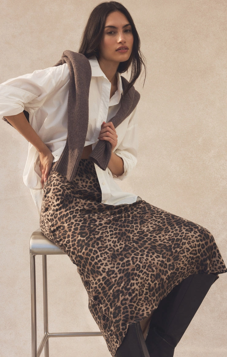 Classic Comfort IZABEL LEOPARD SKIRT