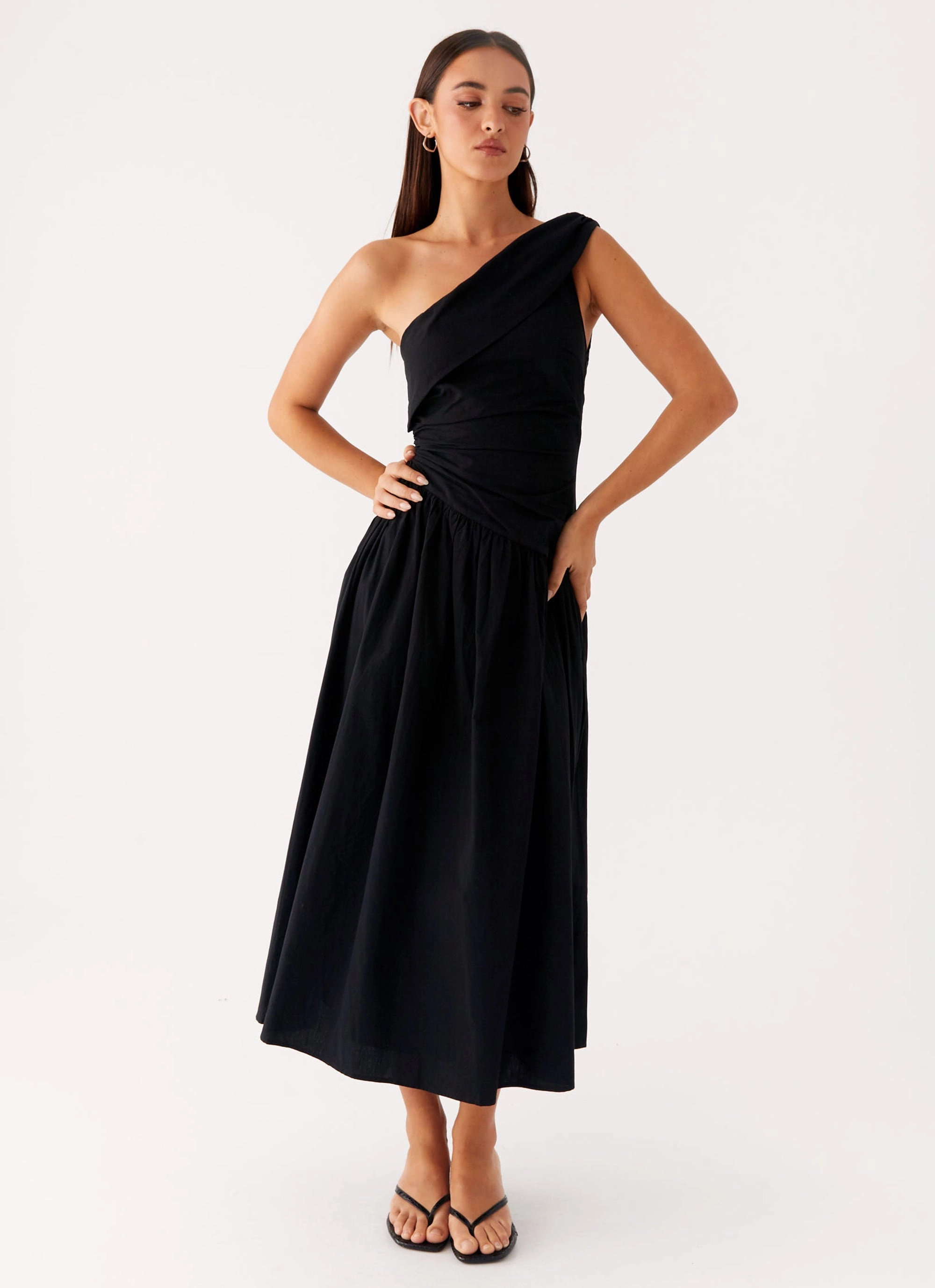 Janessa Midi Dress - Black