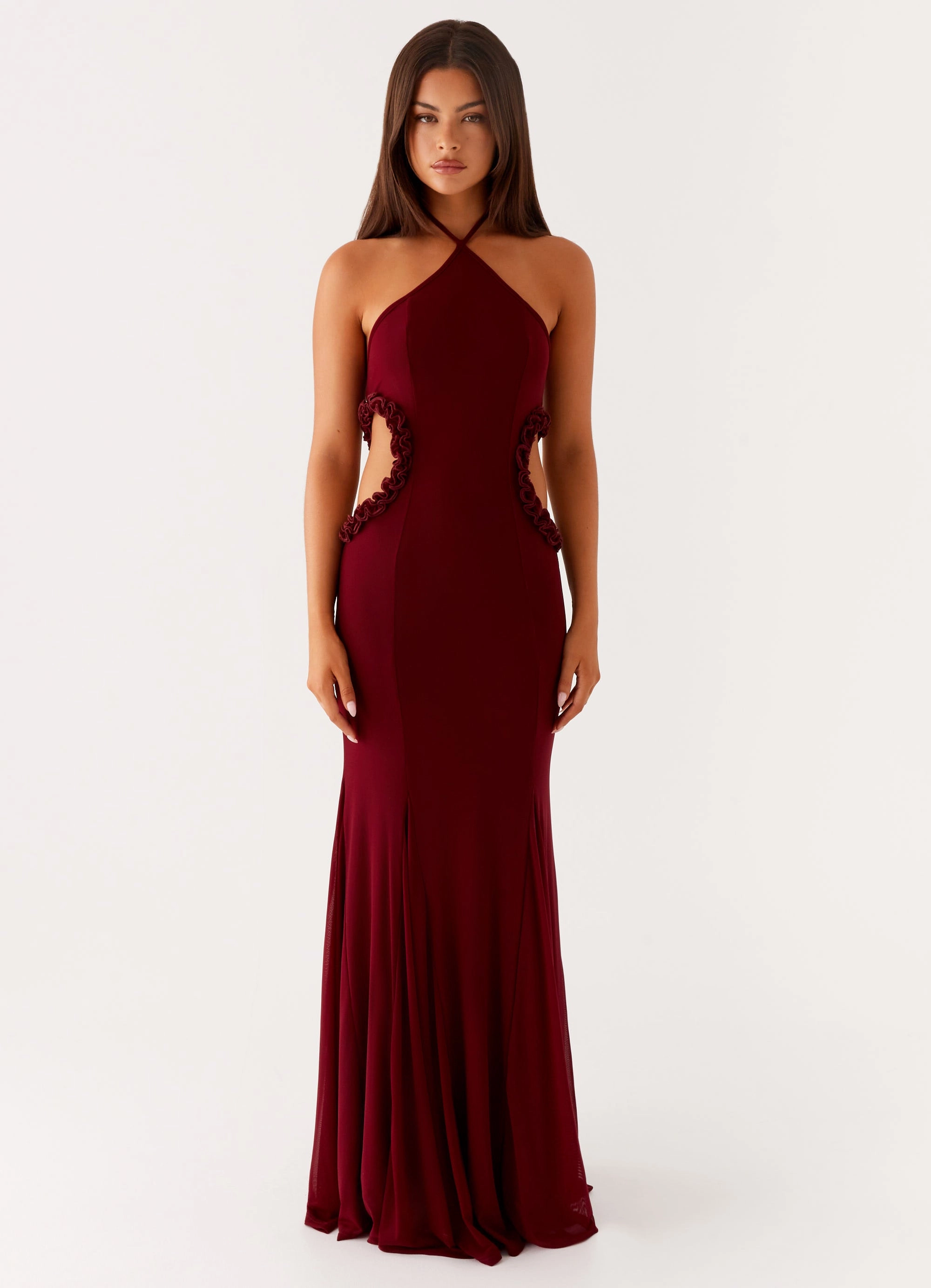 Jemima Maxi Dress - Raspberry Wine