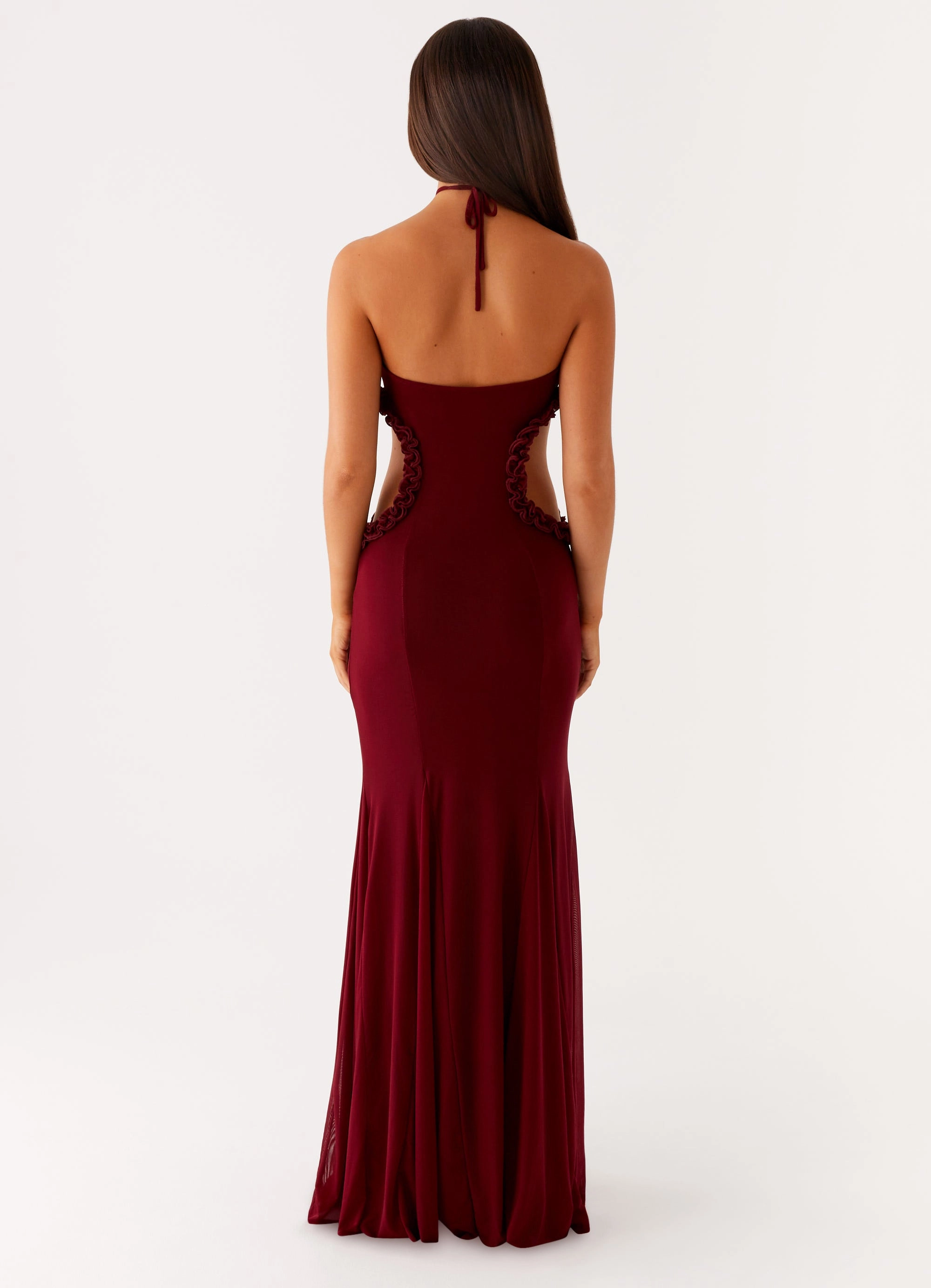 Jemima Maxi Dress - Raspberry Wine