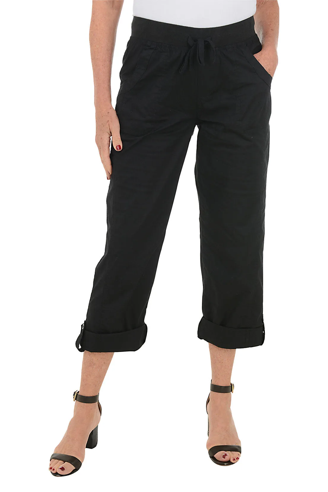 Stay Flexible Modern Cut Jemma Roll Leg Ankle Pant