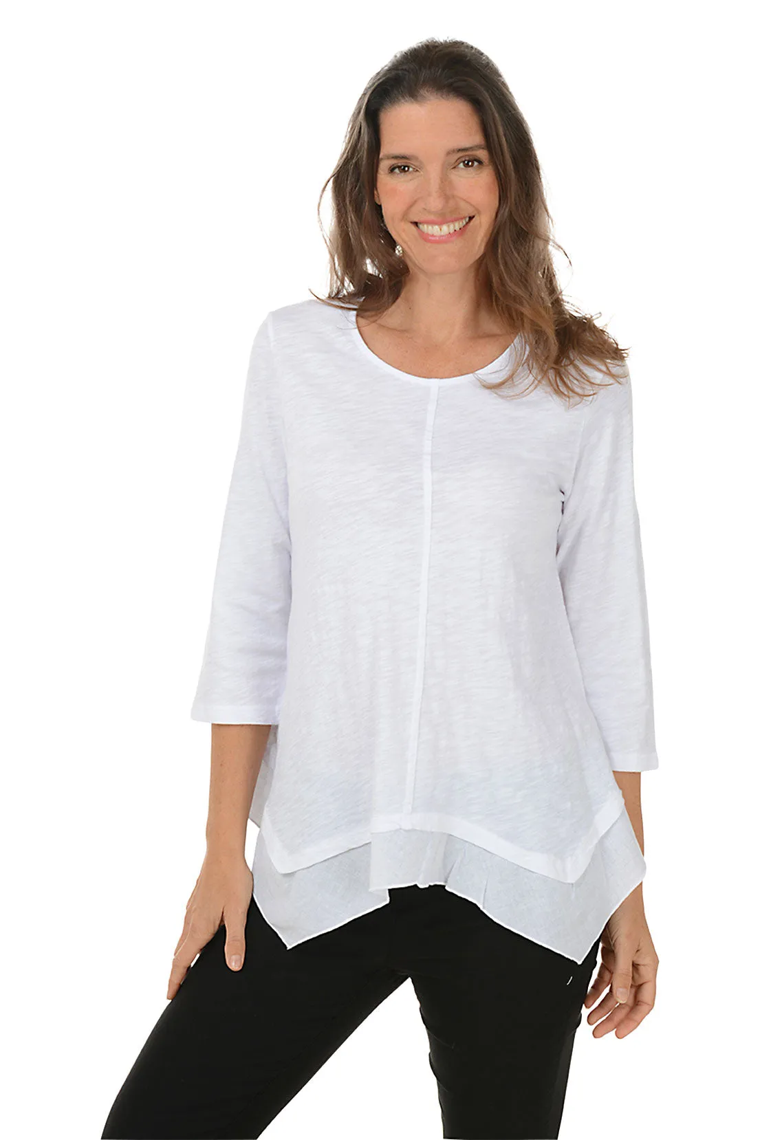 Solid Mineral Wash Hanky Hem Top FlatlockSeamTechnique QuickRelease Closures