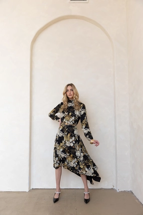 Jillian Floral Dress Eco-Lining