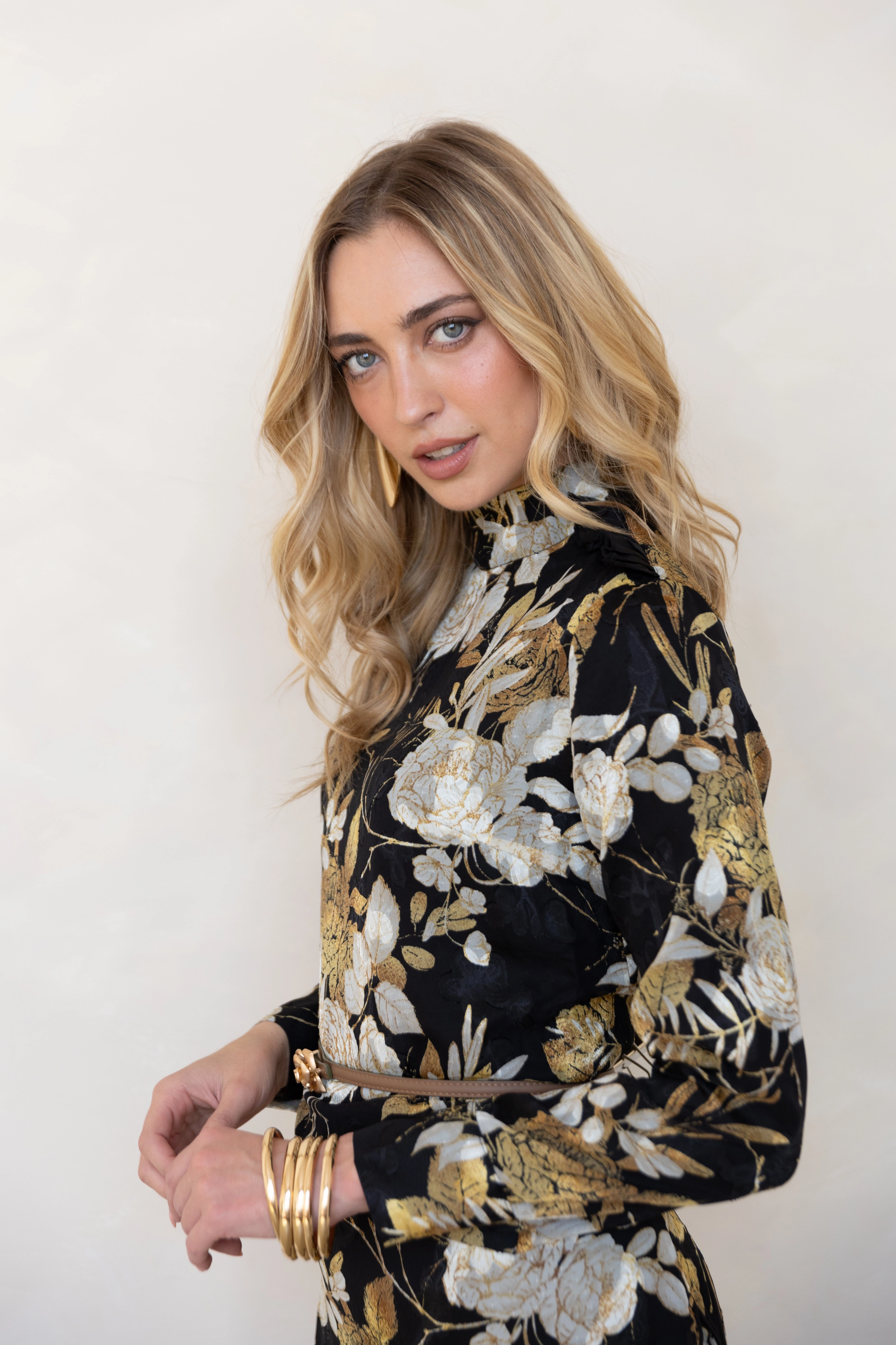 Jillian Floral Dress Soft Mesh Studio Style