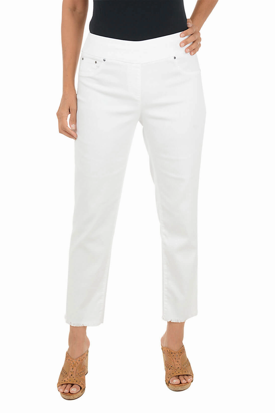 Fit Comfort Tencel-Blend Denim Ankle Pant