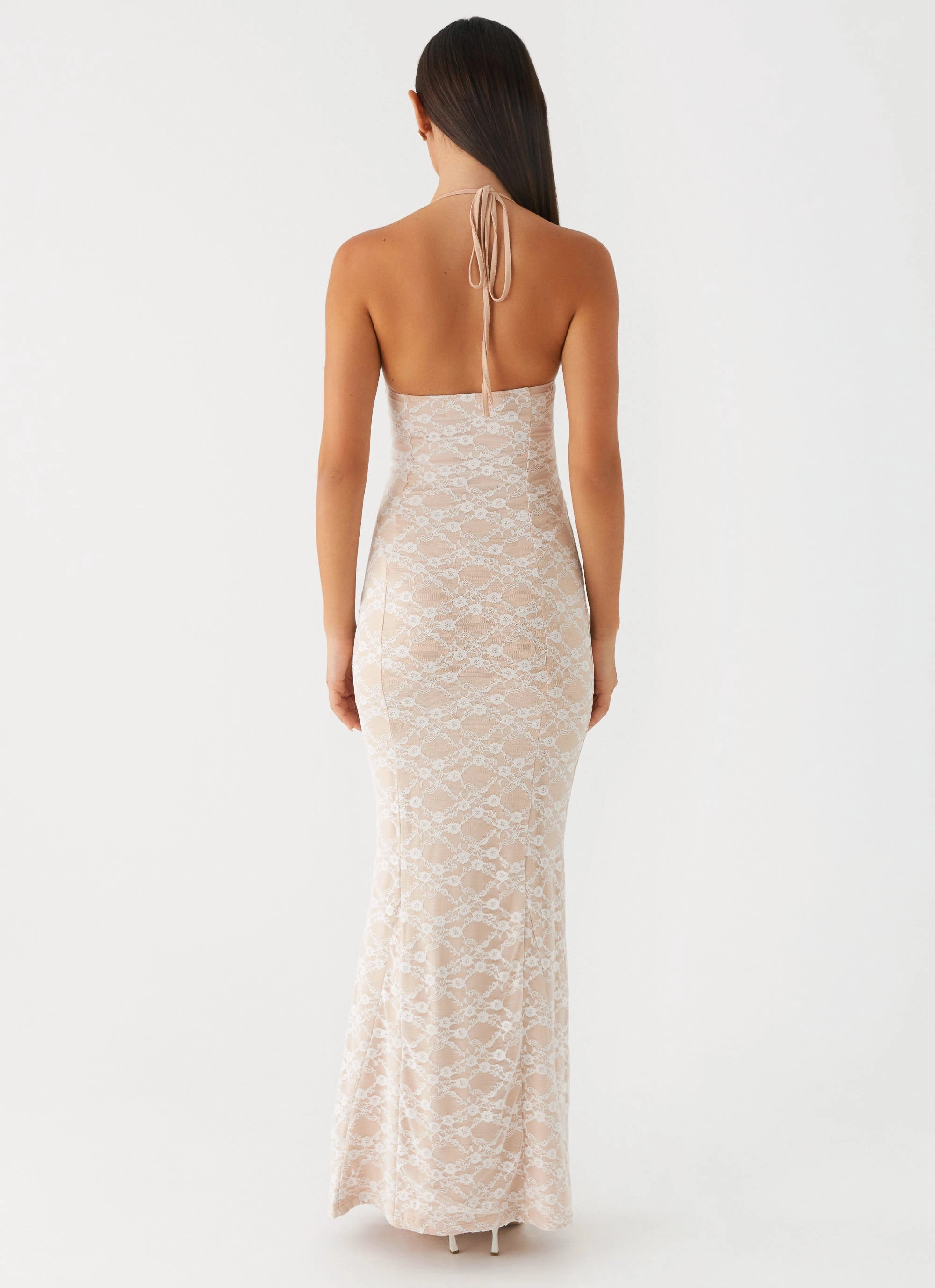 Jolina Lace Maxi Dress - White