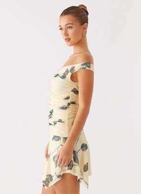 Josette Mini Dress - Buttercream Bliss