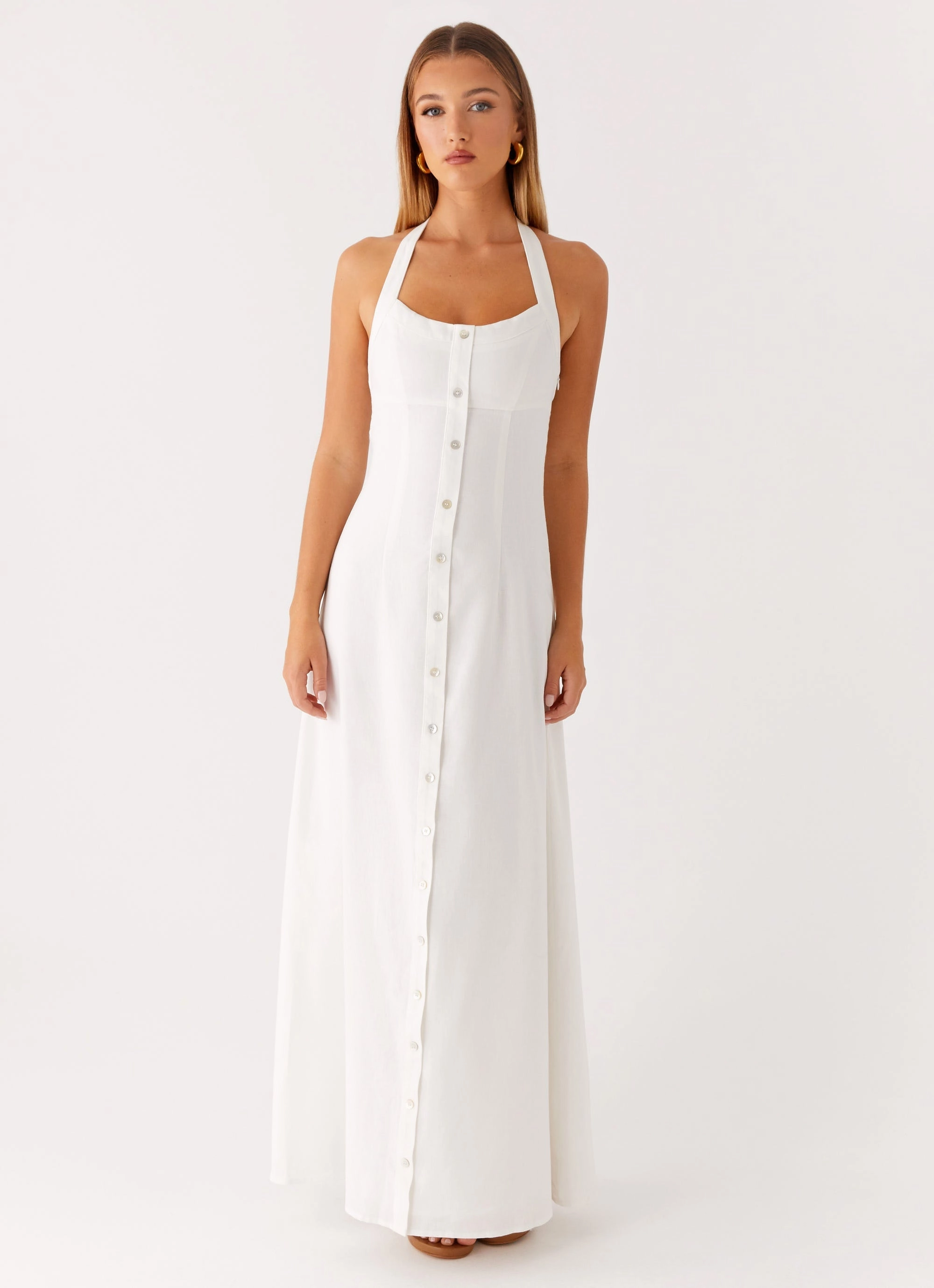 Jovanni Maxi Dress - White