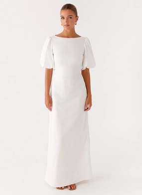 Judy Maxi Dress - White
