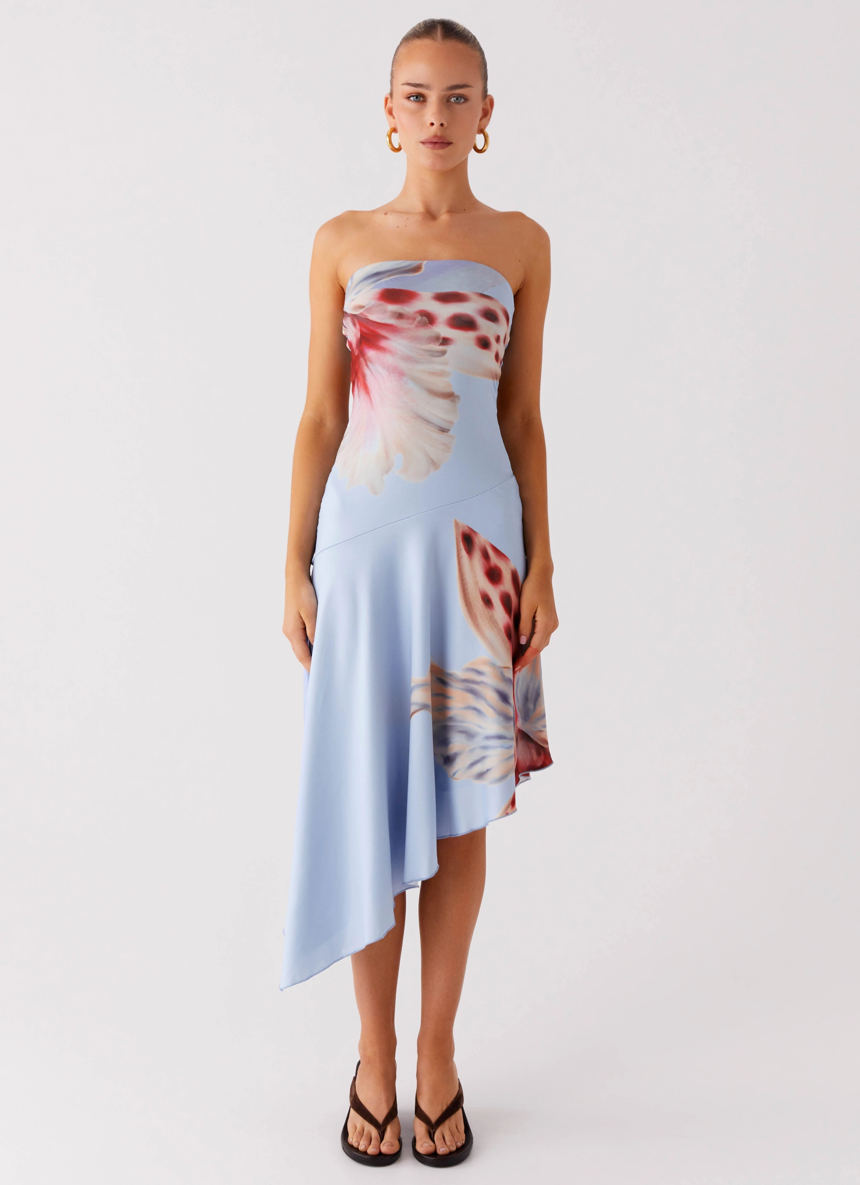 Juliana Midi Dress - Deep Sea Bloom