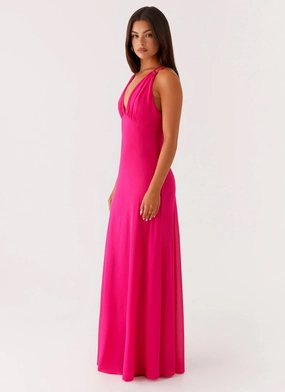 Kacia Maxi Dress - Fuchsia