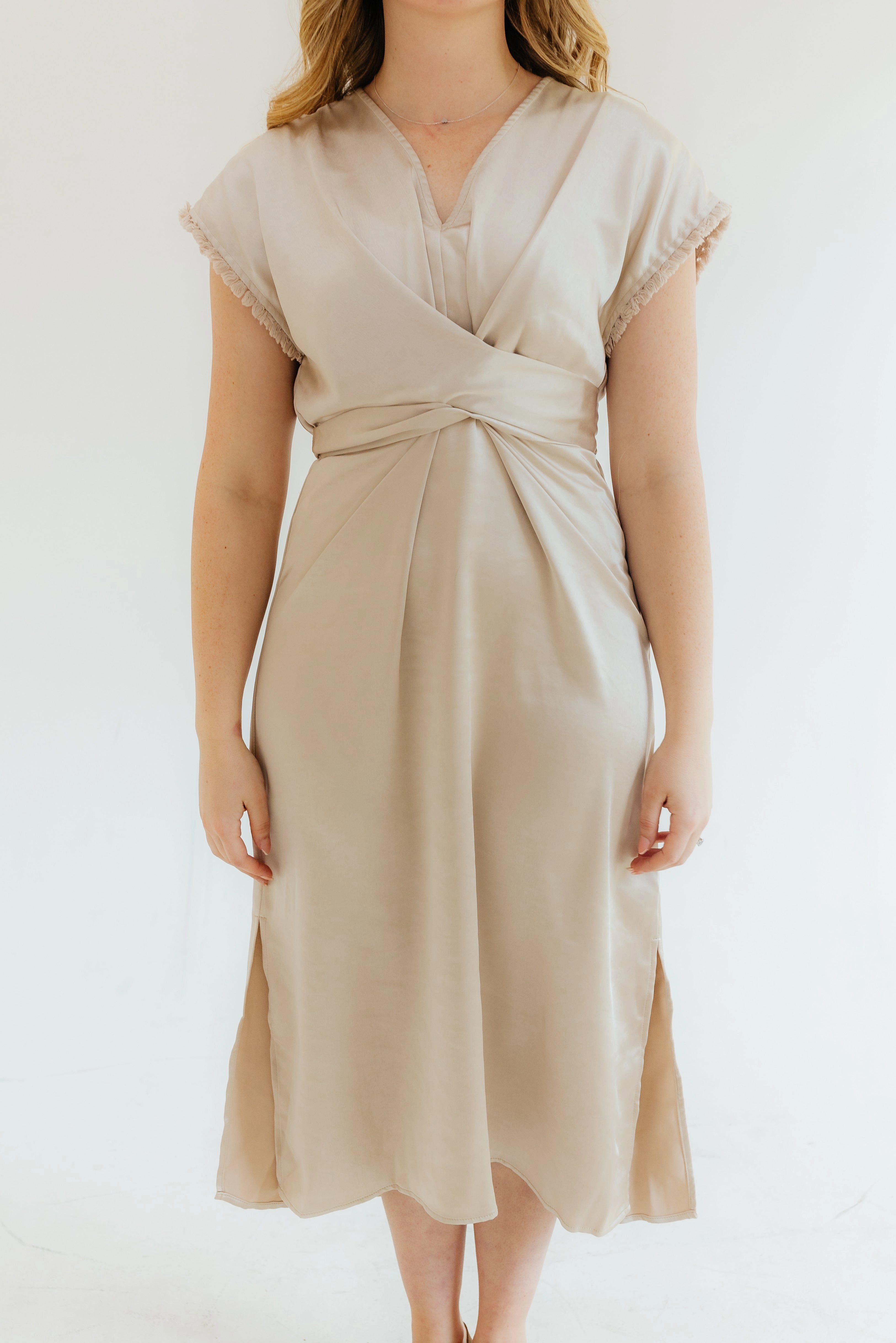 Karen Dress Formal Look Beaded-Edge