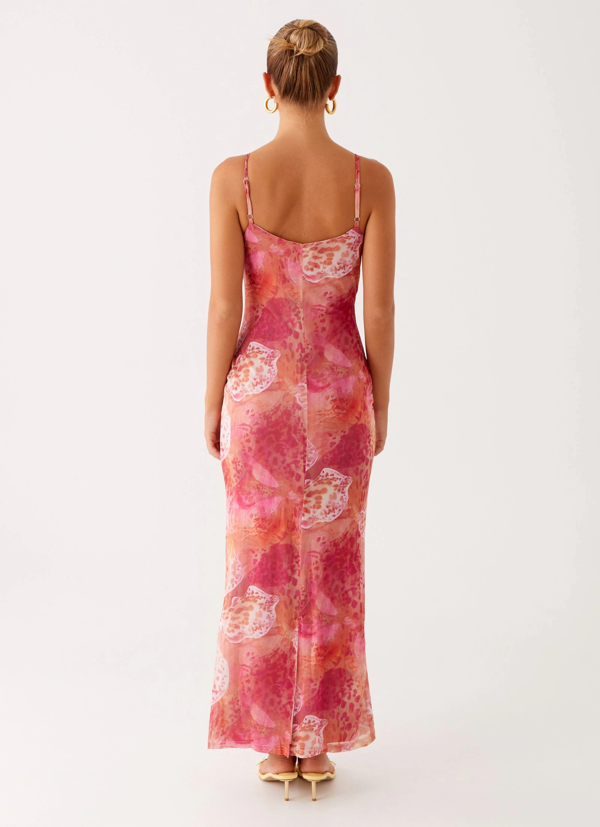 Kasey Midi Dress - Flamingo Fling