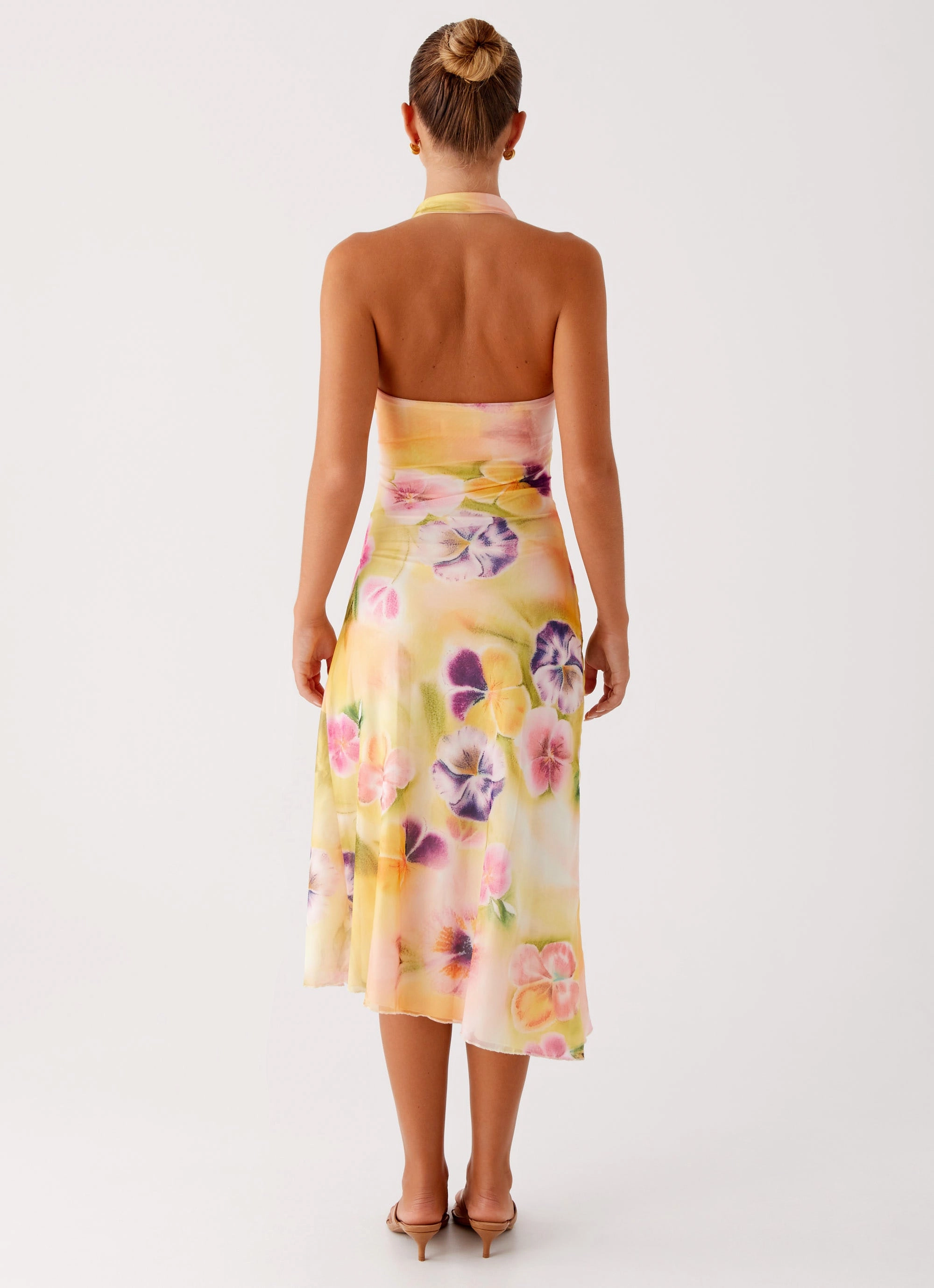 Kayce Midi Dress - Sunburst Floral