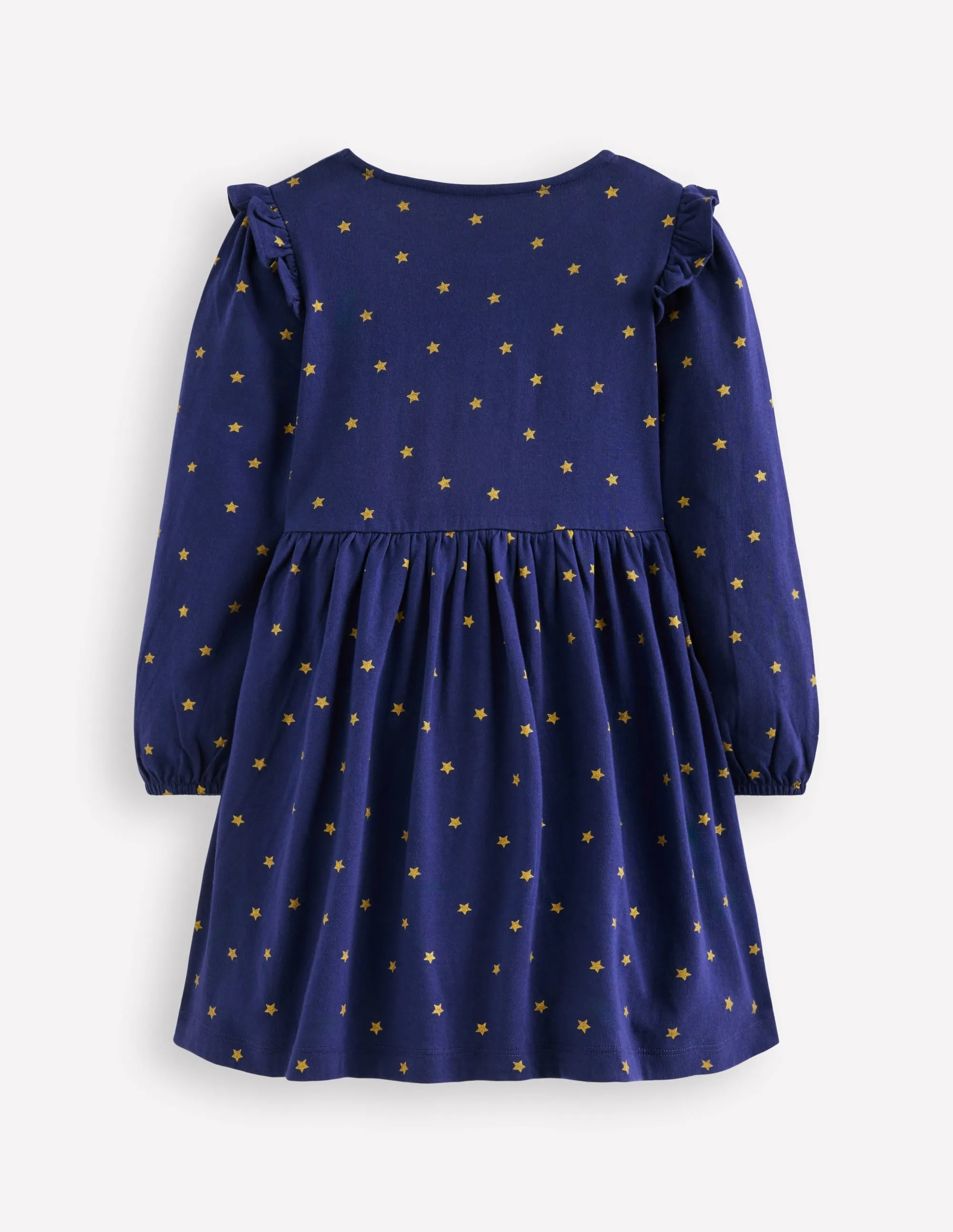 Festival Mood Daily Option Appliqu Jersey Dress-College Navy Animals