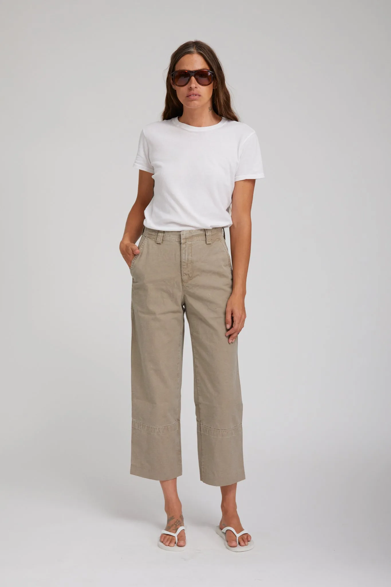 Comfy Stretch Khaki Classic Cotton Pants