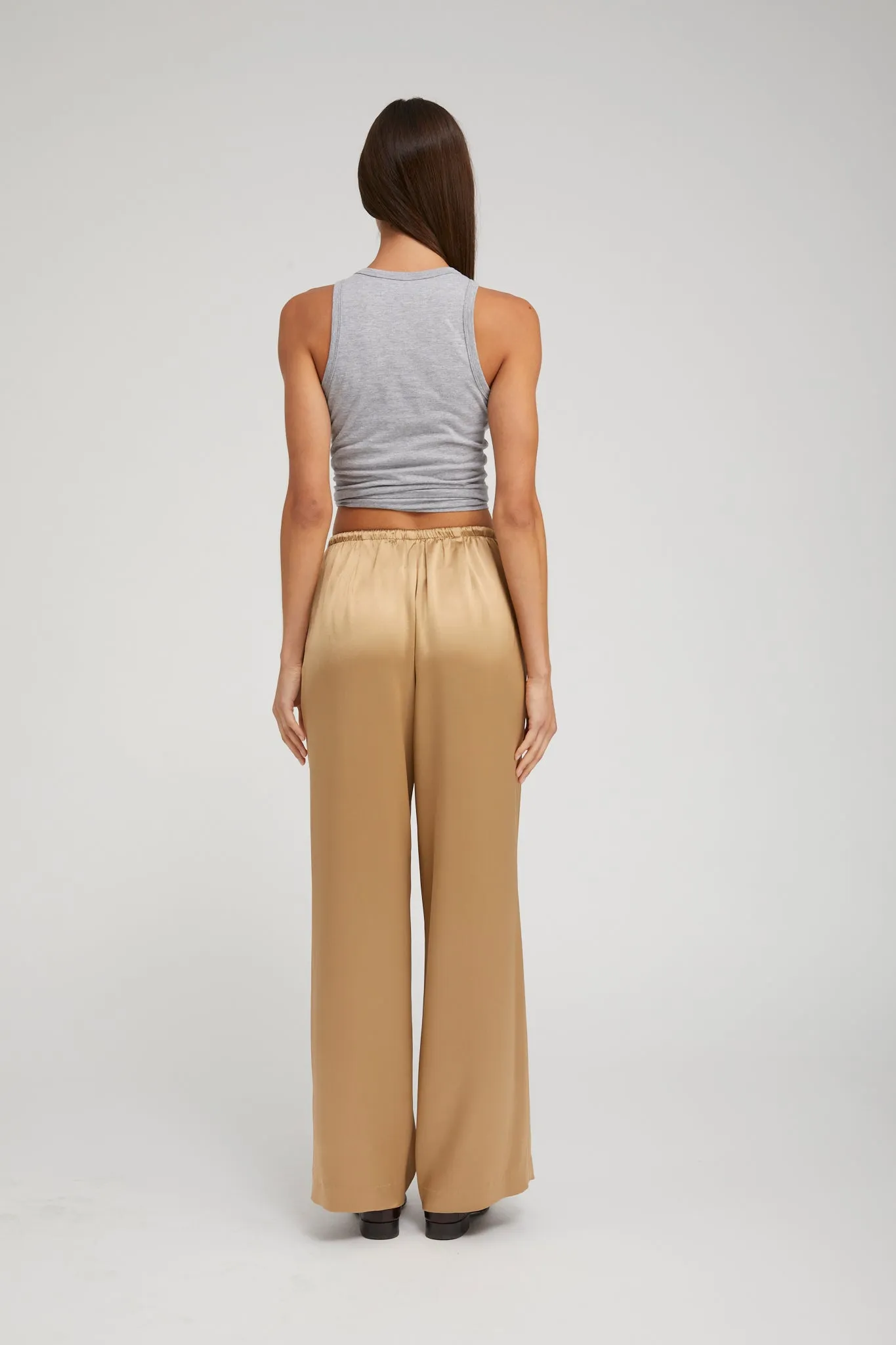 Dressy look Khaki Silk Kauai Pants