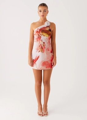 Kia Mini Dress - Peach Rose