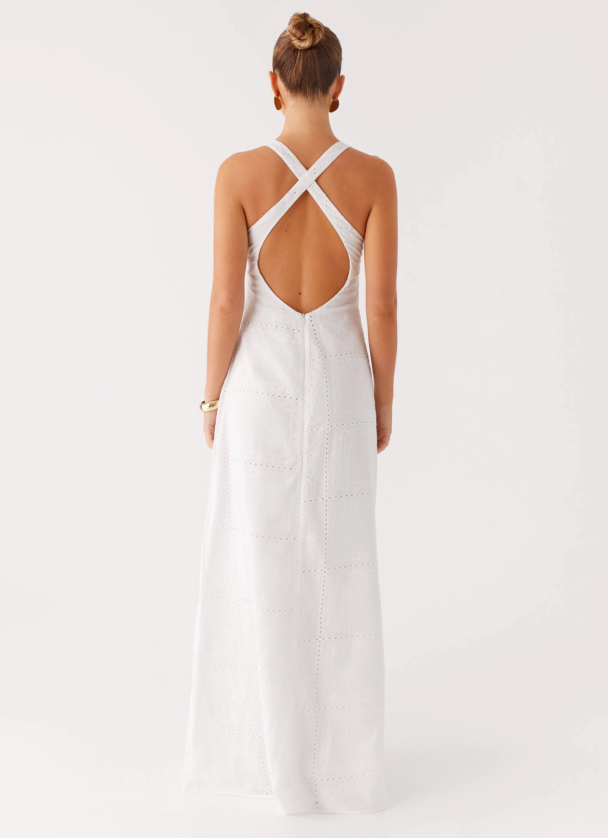 Kiana Halter Maxi Dress - White