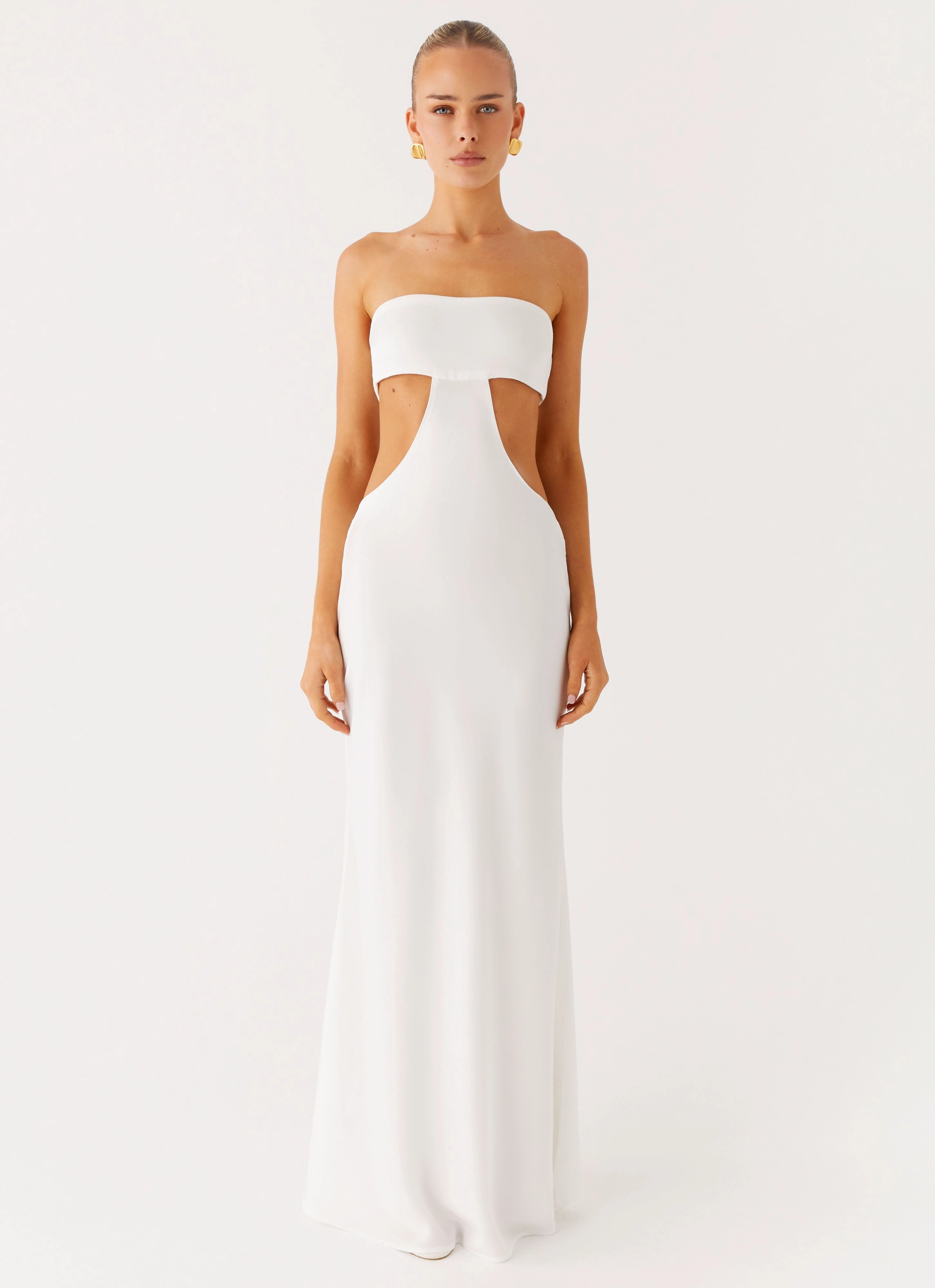 Kiss Me Cut Out Maxi - Ivory