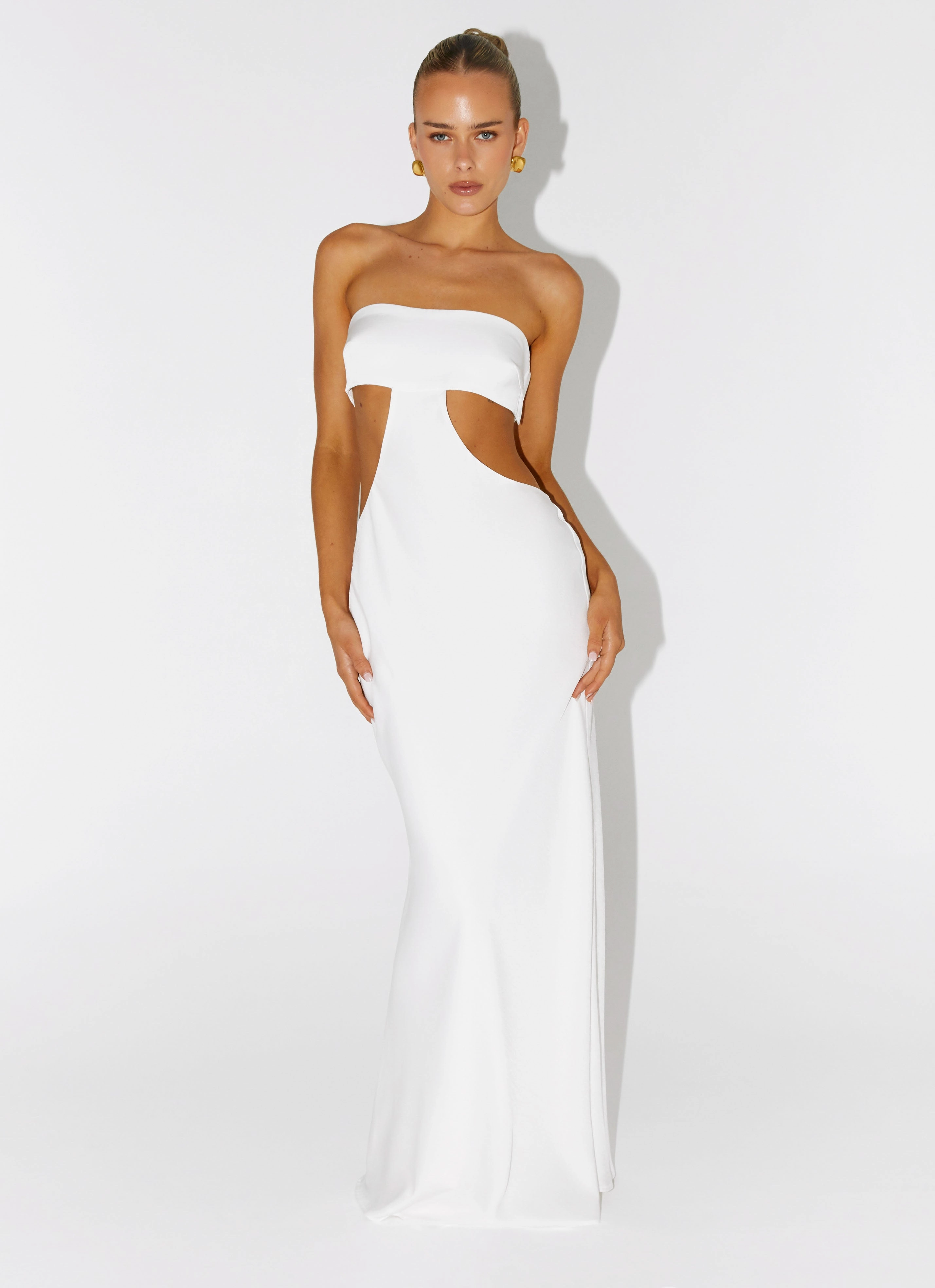 Kiss Me Cut Out Maxi - Ivory