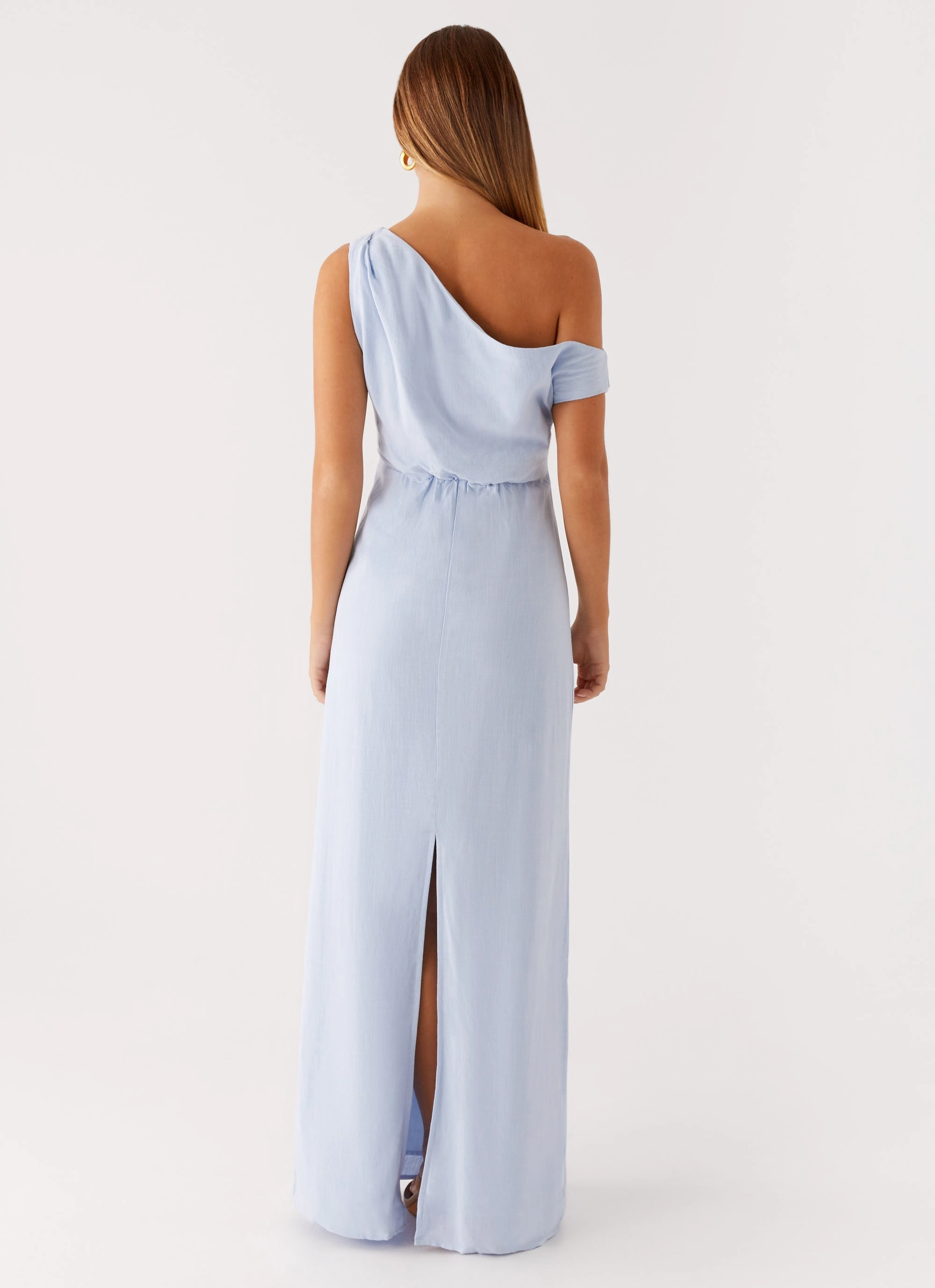 Lady Love Linen Maxi Dress - Blue