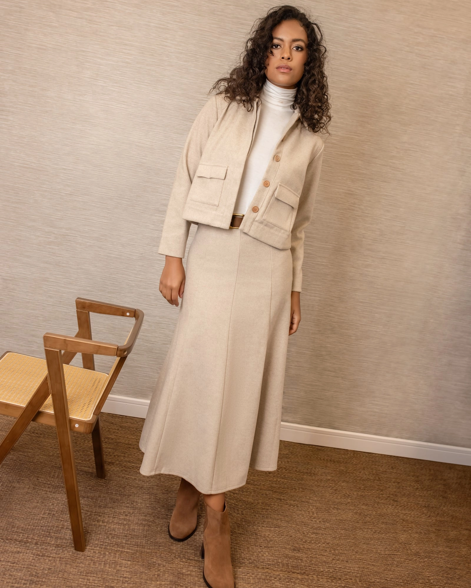 Easy Combo Crossback Strap Lainey Panel Maxi | Beige