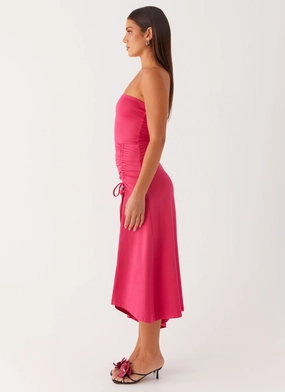 Laoise Midi Dress - Hot Pink