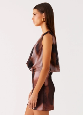 Larson Mini Dress - Black Gradient