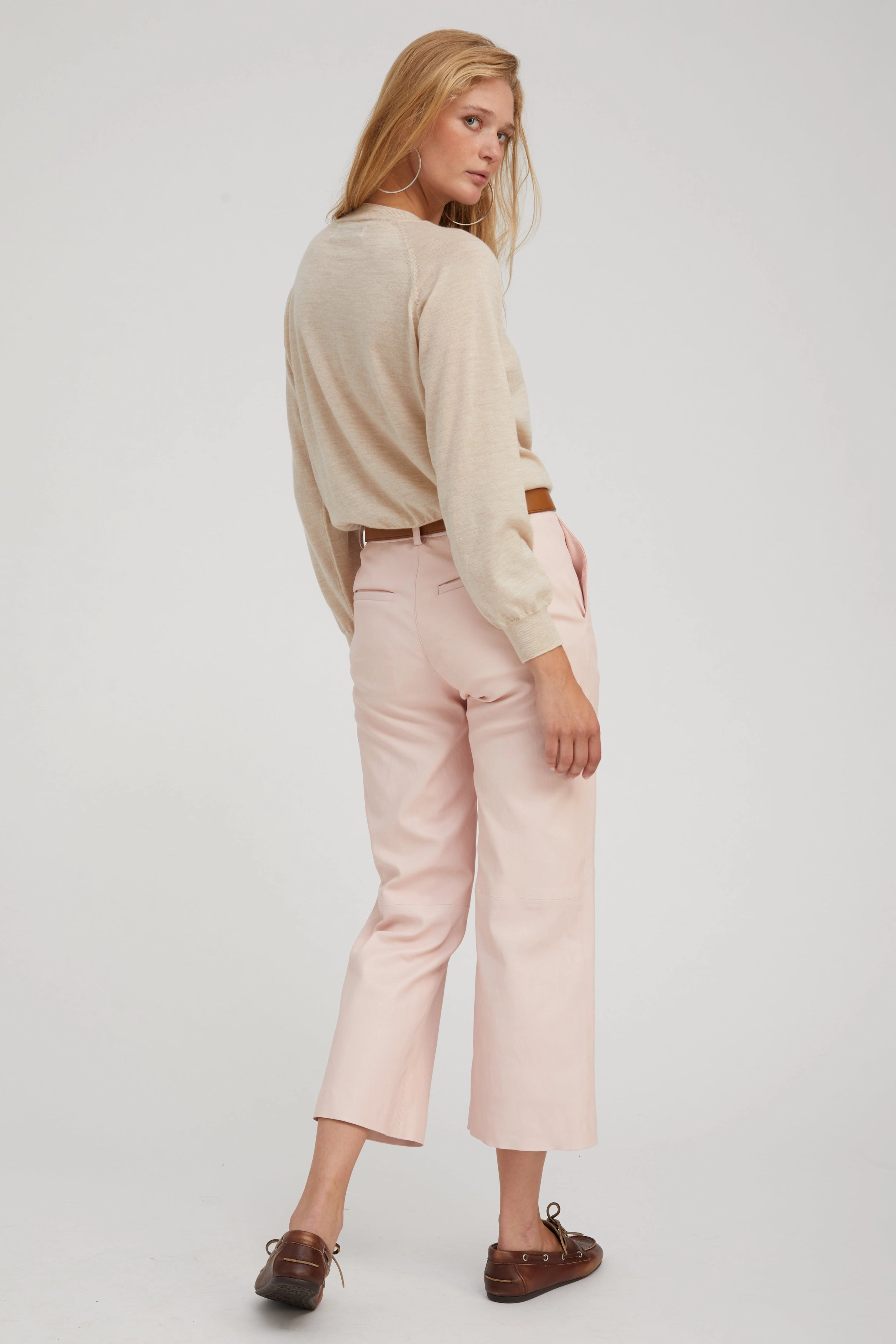 Latte Cashmere Raglan Sweater FrenchTerry