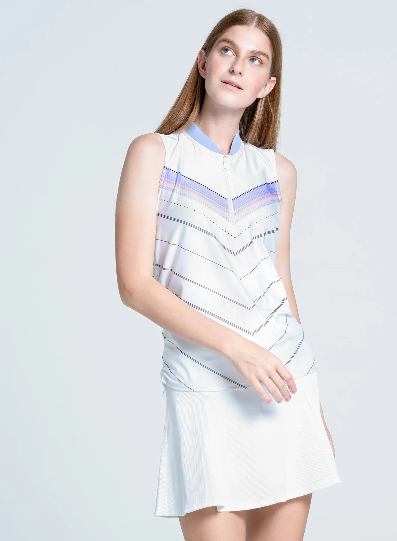 Lavender Love Tank Thermochromic Color Shift Tech Microfiber Blended Fabric