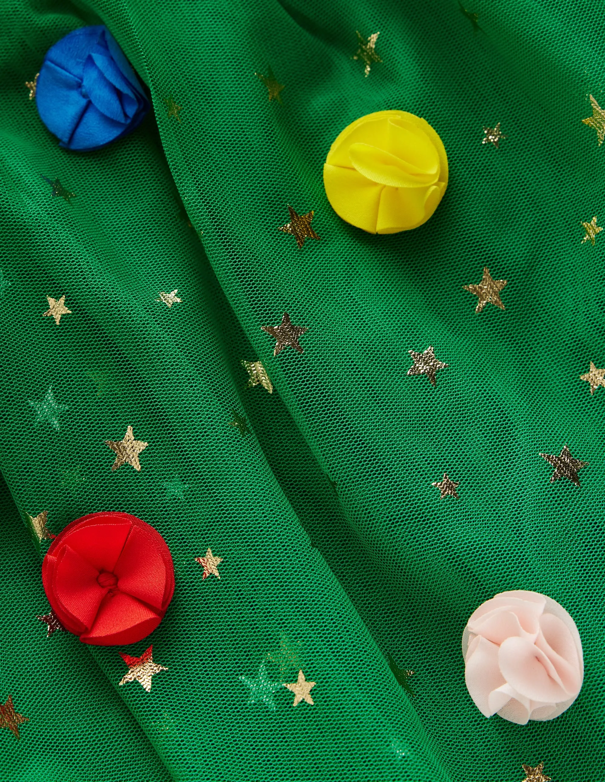 Layered Tulle Dress-Green Christmas Tree Sophisticated Vibe Low-Waist