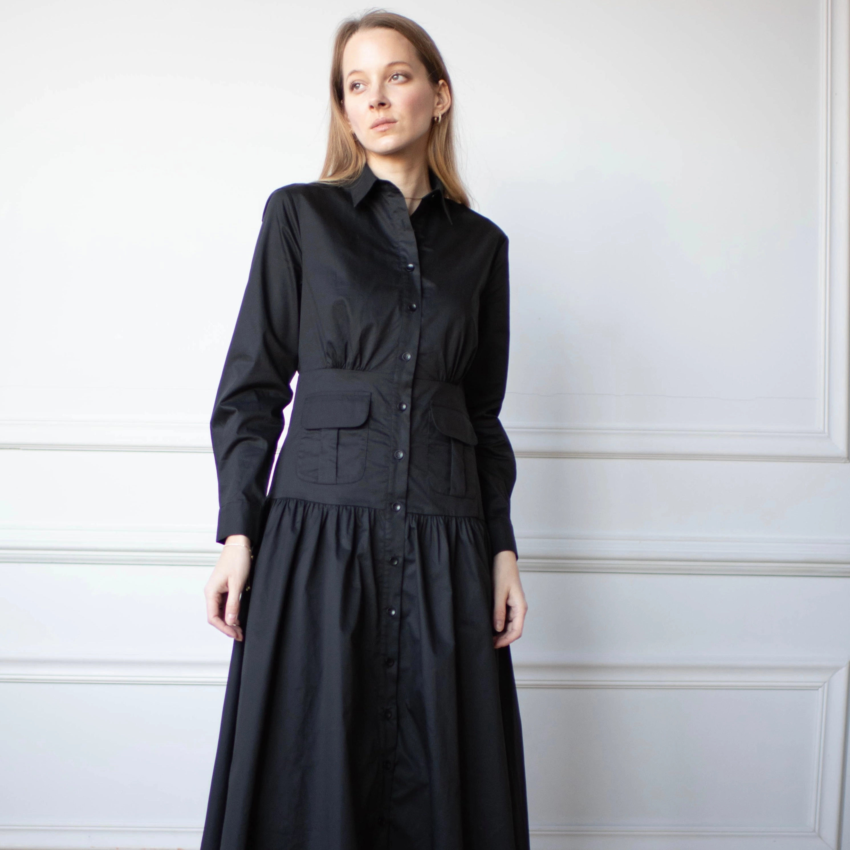 Classic Appeal Sleeveless Cut Mimi Dress | Black [Final Sale]