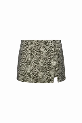Layla Skort Woven Jacquard - Leon Pastel tone Polished Fit