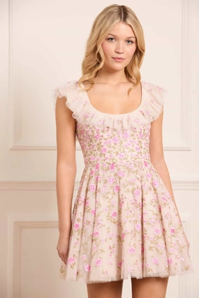 Lea Ditsy Micro Mini Dress Versatile Look Street Motion