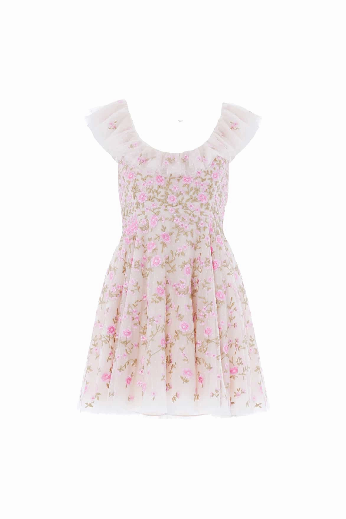 Pastel Sky Lea Ditsy Micro Mini Dress