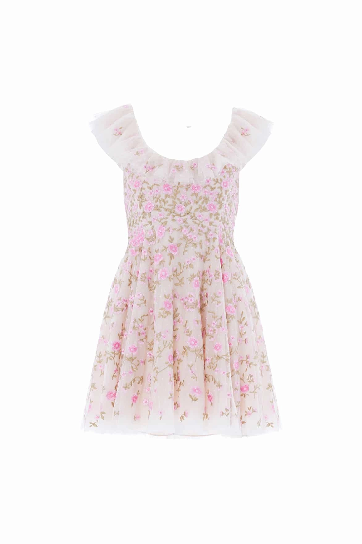 Lea Ditsy Micro Mini Dress Relaxed Comfort Look