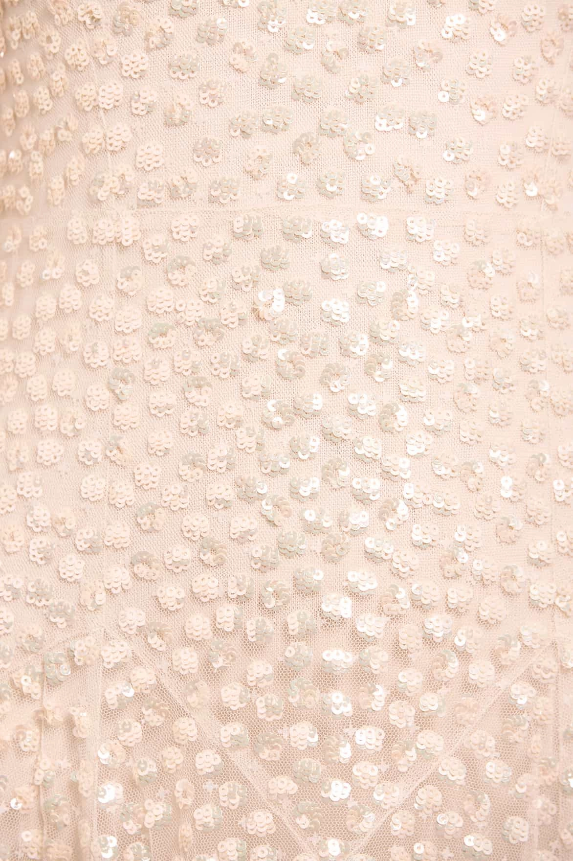 Leila Dot Sheer Ankle Gown Everyday Wear Flowing Texture