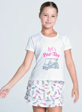 UltraLightweight AdjustableHem Let's Par-tee Short Sleeve