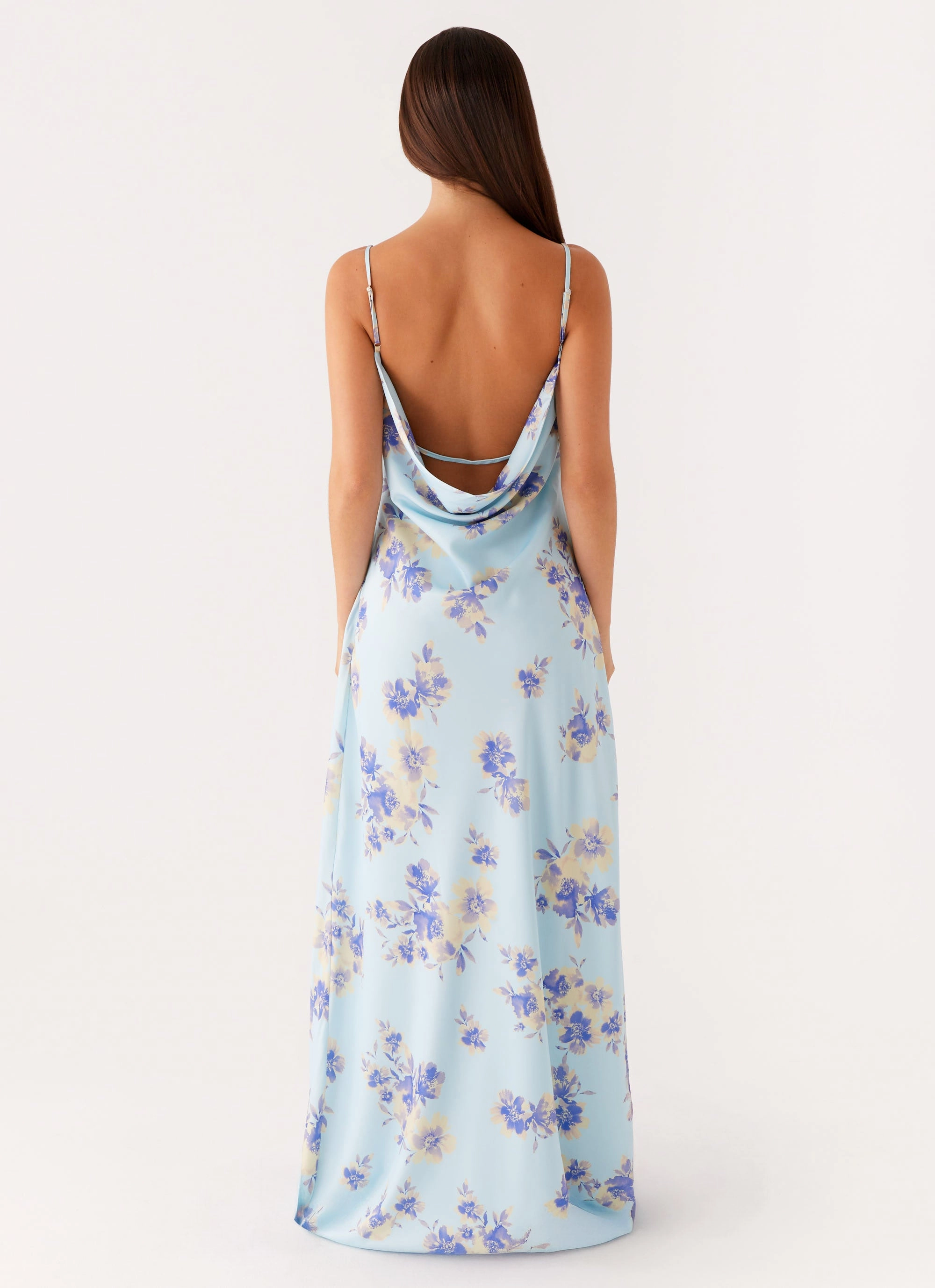 Liana Cowl Maxi Dress - Print