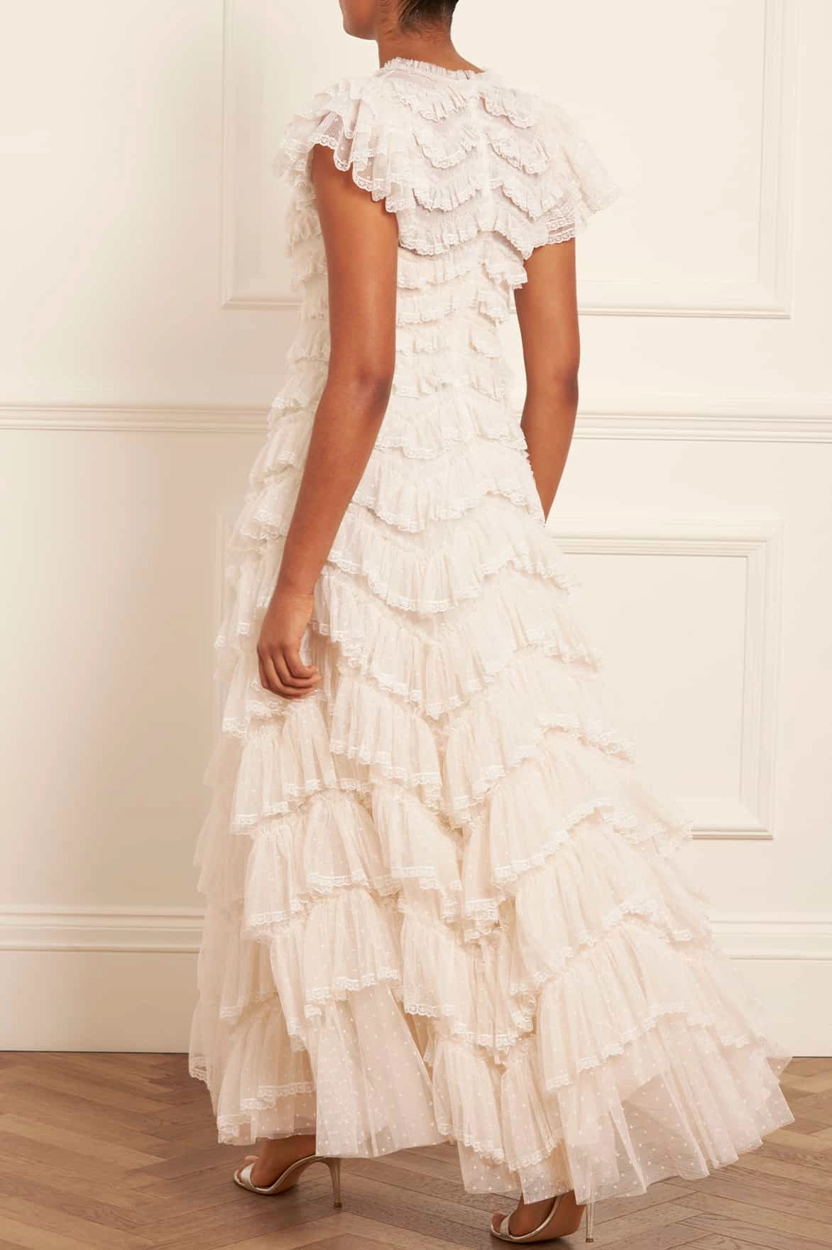 Libby Lace Gown Lower Hem Smart Texture