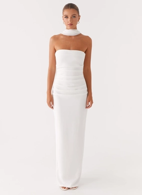 Libra Maxi Dress - White