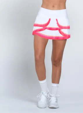 Relaxed Waist Odor Control Technology Tropical Crush Pleated Skirt