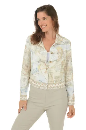 Atlas Frayed Linen-Blend Jacket Modern Look