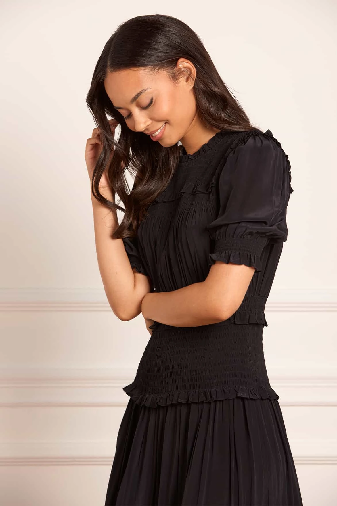 Emilia Crepe Ballerina Dress Cozy Fit