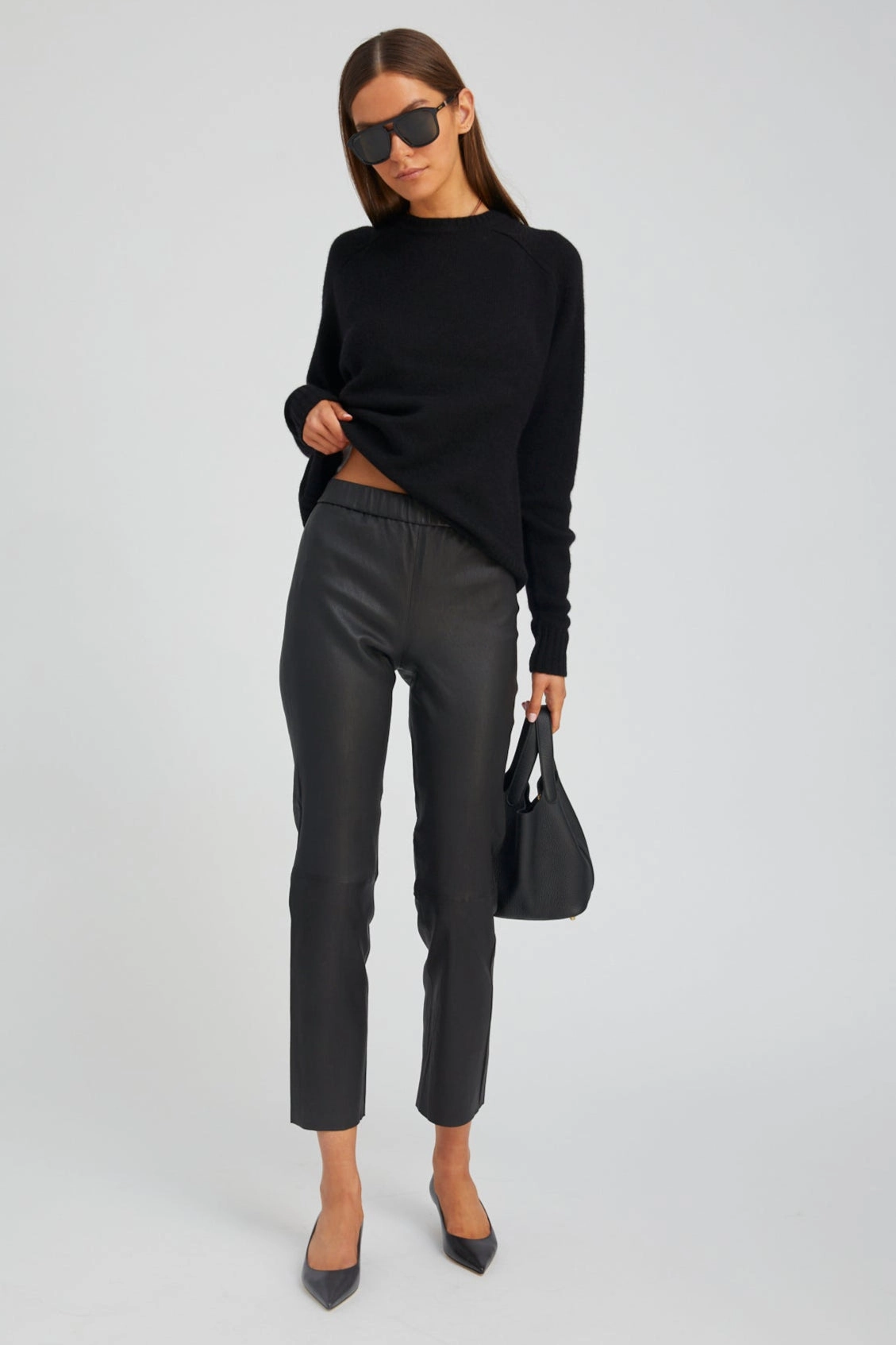 Black Leather Sophia Pull On Soft Touch For Men sporty wear