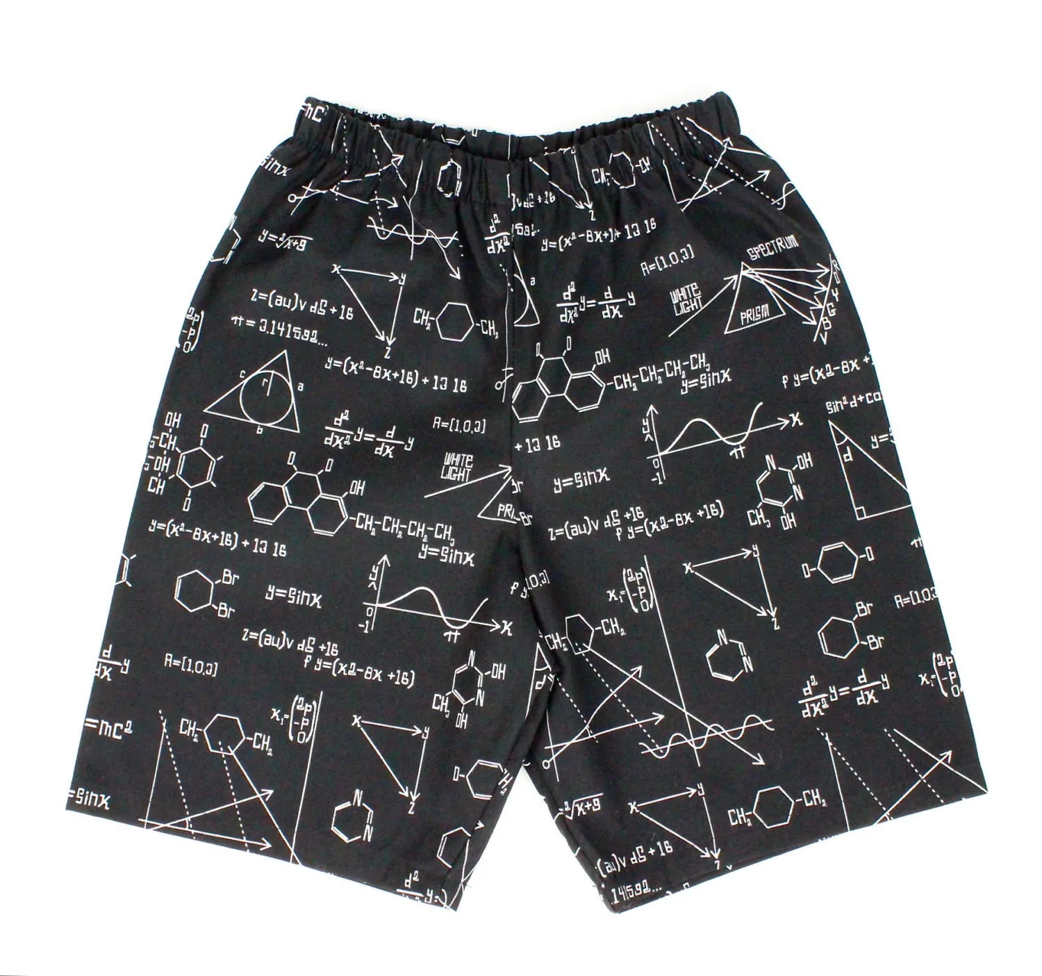 Boy's Black Geometry Shorts# BS-G24 Breathable Waistband soft fit